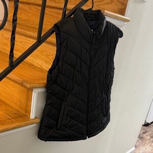 GAP Black Quilted Vest